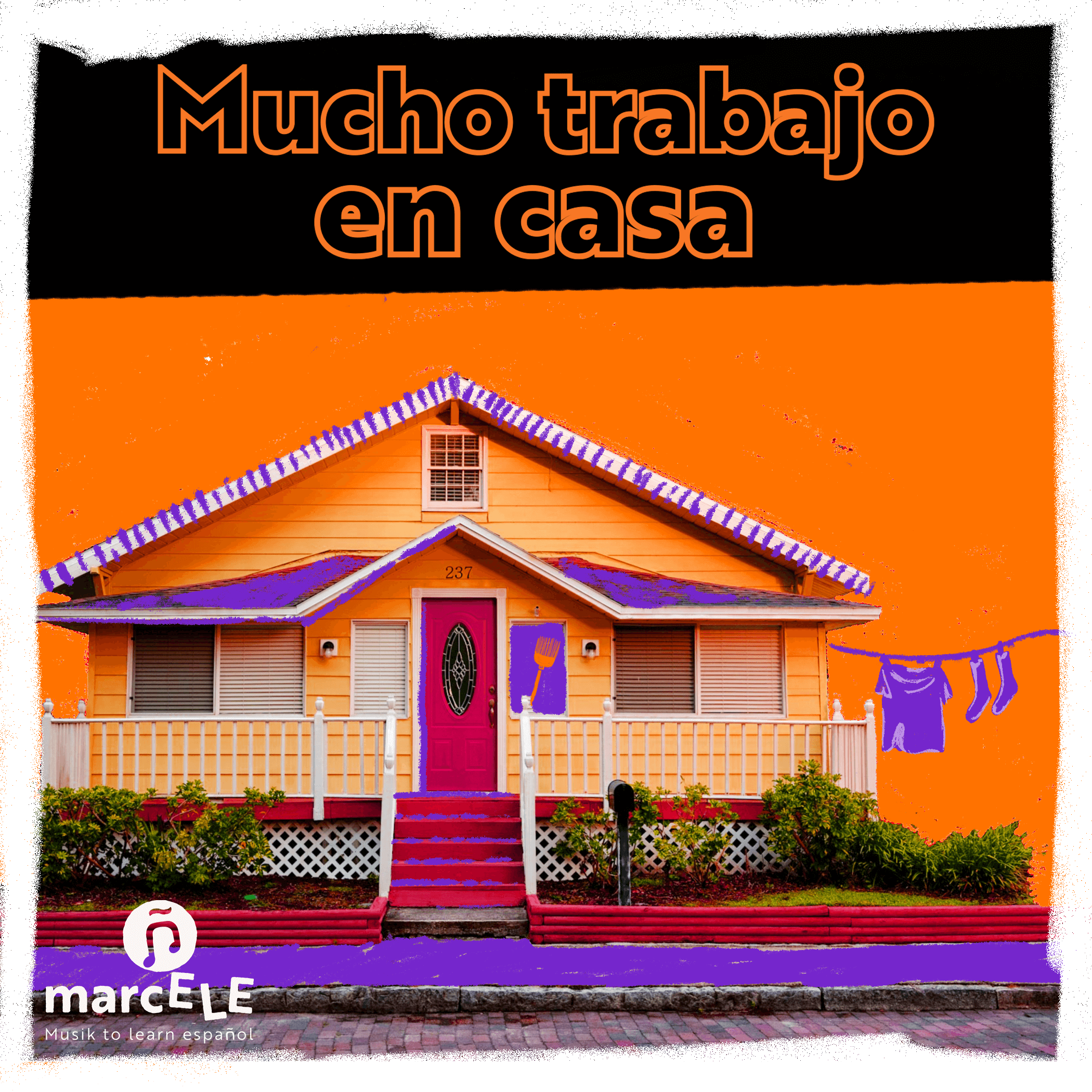 Portada de la canción Mucho trabajo en casa